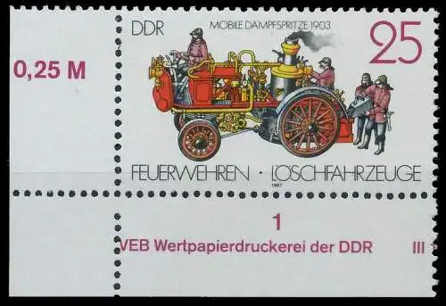 DDR 1987 Nr 3102 postfrisch ECKE-ULI 0D972A