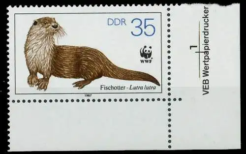 DDR 1987 Nr 3109 postfrisch ECKE-URE 0D97BA