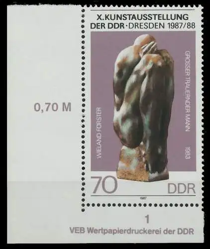 DDR 1987 Nr 3126 postfrisch ECKE-ULI 0D99BA