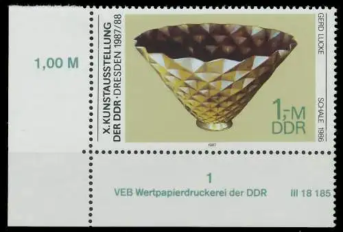 DDR 1987 Nr 3127 postfrisch ECKE-ULI 0D99CE