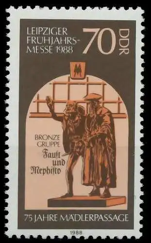 DDR 1988 Nr 3154 postfrisch SB701AA