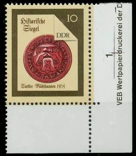 DDR 1988 Nr 3156 postfrisch ECKE-URE 0D9C6A