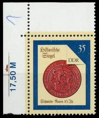DDR 1988 Nr 3158 postfrisch ECKE-OLI 0D9CA2