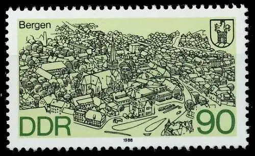 DDR 1988 Nr 3165 postfrisch SB70386