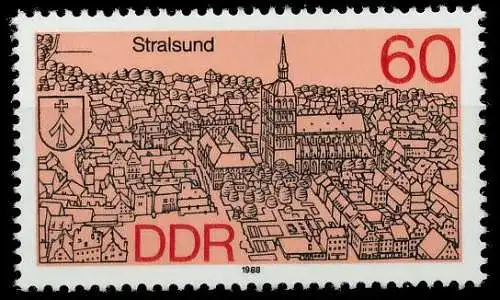 DDR 1988 Nr 3164 postfrisch SB7036E