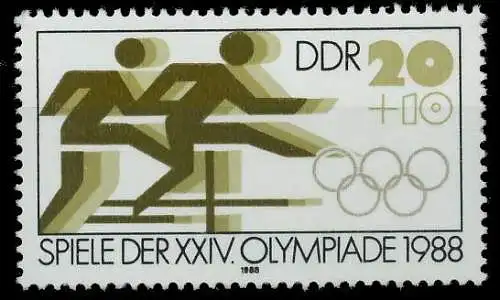 DDR 1988 Nr 3185 postfrisch SB74CE6