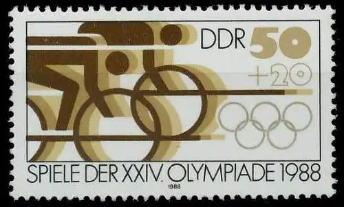 DDR 1988 Nr 3188 postfrisch SB74D12