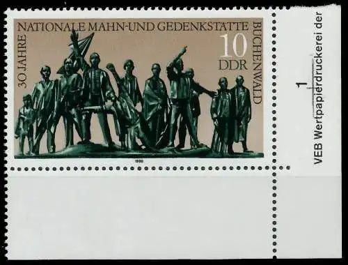 DDR 1988 Nr 3197 postfrisch ECKE-URE 0DE026
