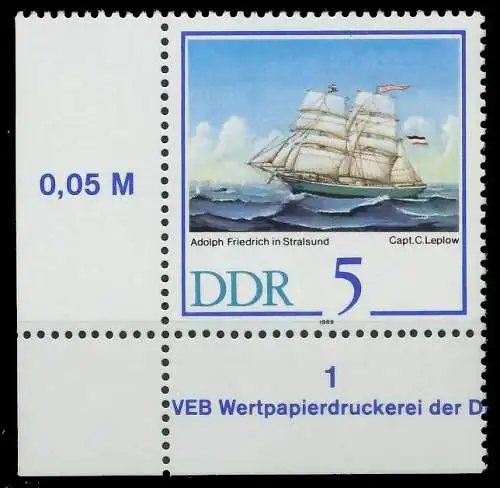 DDR 1988 Nr 3198 postfrisch ECKE-ULI 0DE04E