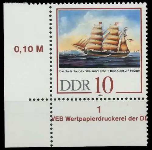 DDR 1988 Nr 3199 postfrisch ECKE-ULI 0DE062