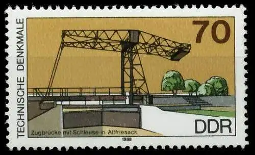 DDR 1988 Nr 3206 postfrisch SB74EB6
