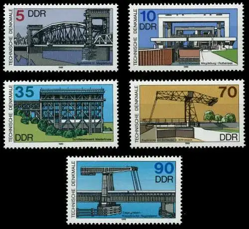 DDR 1988 Nr 3203-3207 postfrisch SB74E92