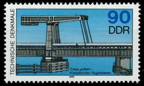 DDR 1988 Nr 3207 postfrisch SB74EB2