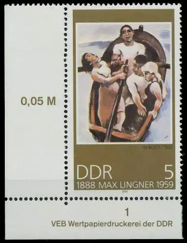 DDR 1988 Nr 3209 postfrisch ECKE-ULI 0DE14A