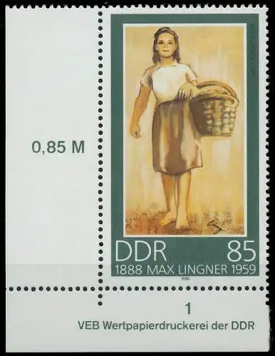 DDR 1988 Nr 3212 postfrisch ECKE-ULI 0DE202
