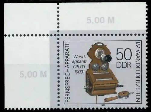 DDR 1989 Nr 3228 postfrisch ECKE-OLI 0DE3EE