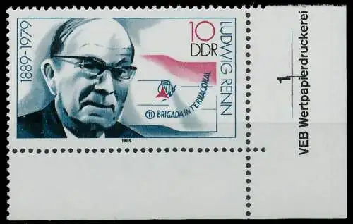 DDR 1989 Nr 3230 postfrisch ECKE-URE 0DE446