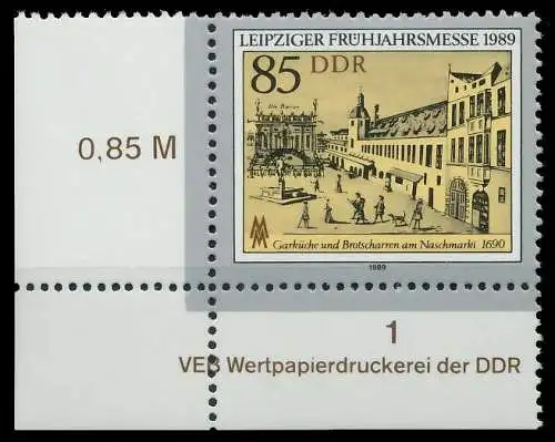 DDR 1989 Nr 3236 postfrisch ECKE-ULI 0E3C0E
