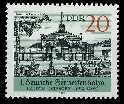 DDR 1989 Nr 3239 postfrisch SB752B2