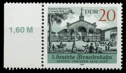 DDR 1989 Nr 3239 postfrisch SRA 0E3C76