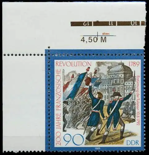 DDR 1989 Nr 3260 postfrisch ECKE-OLI 0E3E7E