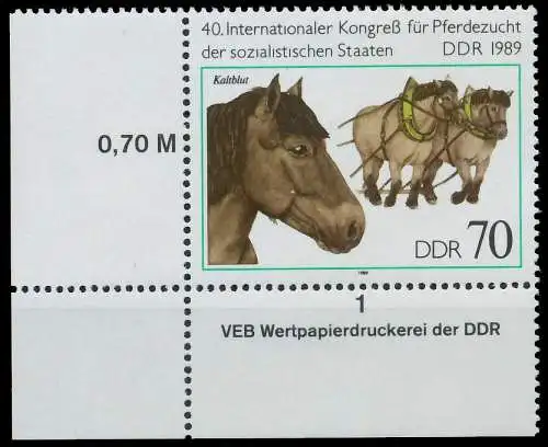 DDR 1989 Nr 3263 postfrisch ECKE-ULI 0E3F4A
