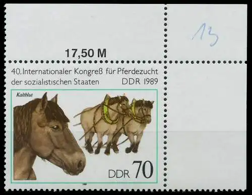 DDR 1989 Nr 3263 postfrisch ECKE-ORE 0E3F4E