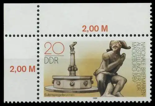 DDR 1989 Nr 3265 postfrisch ECKE-OLI 0E3FC6