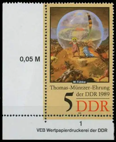 DDR 1989 Nr 3269 postfrisch ECKE-ULI 0E40D6