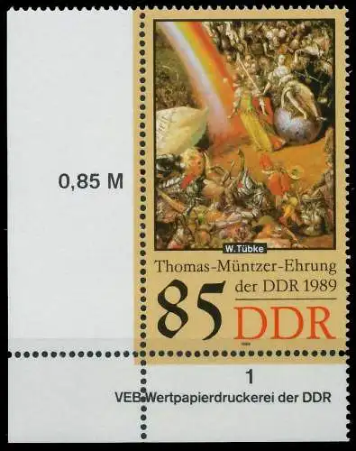 DDR 1989 Nr 3273 postfrisch ECKE-ULI 0E408A