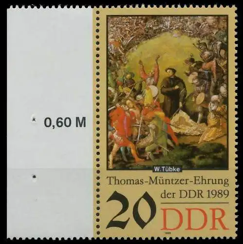 DDR 1989 Nr 3271 postfrisch SRA 0E40A2