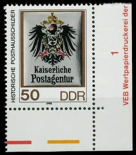 DDR 1990 Nr 3304 postfrisch ECKE-URE 0E4322