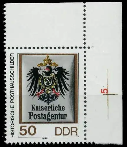 DDR 1990 Nr 3304 postfrisch ECKE-ORE 0E432E