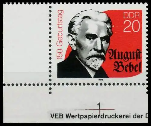 DDR 1990 Nr 3310 postfrisch ECKE-ULI SB7B90E