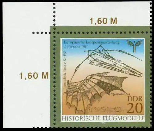 DDR 1990 Nr 3311 postfrisch ECKE-OLI SB7B912