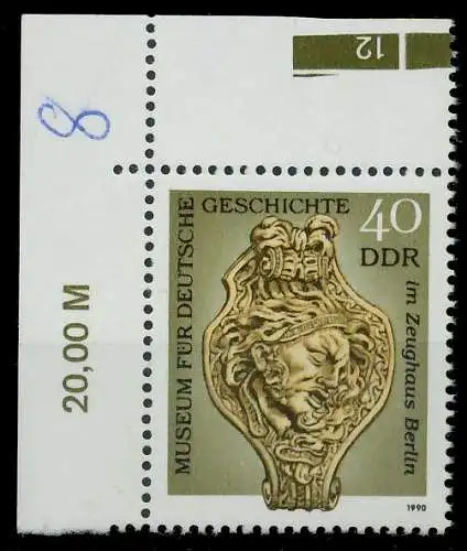 DDR 1990 Nr 3318 postfrisch ECKE-OLI 0E43CA