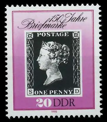 DDR 1990 Nr 3329 postfrisch SB7BA0A