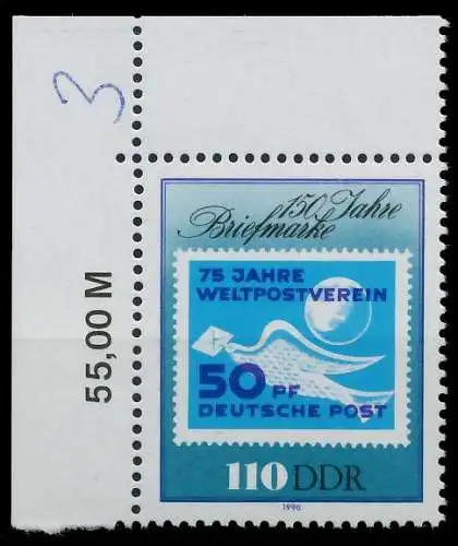 DDR 1990 Nr 3331 postfrisch ECKE-OLI 0E8BF2