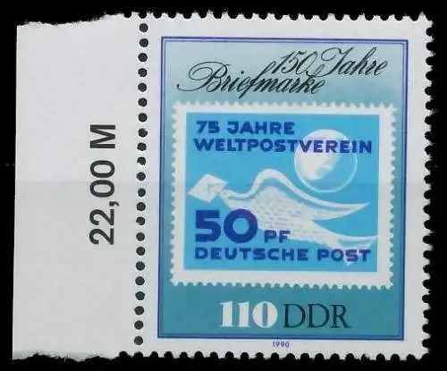 DDR 1990 Nr 3331 postfrisch SRA 0E8C02