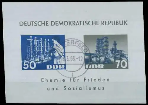DDR BLOCK KLEINBOGEN Block 18 gestempelt 0E8FA2