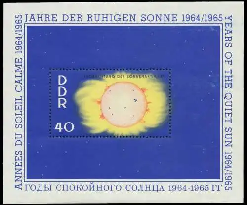 DDR BLOCK KLEINBOGEN Block 21 postfrisch SB7FE82