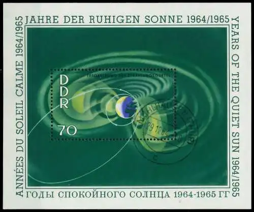 DDR BLOCK KLEINBOGEN Block 22 gestempelt 0E911A