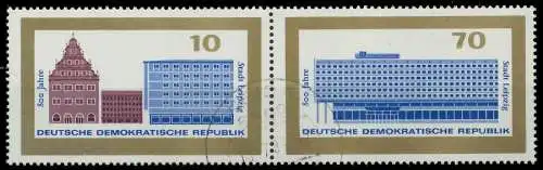 DDR ZUSAMMENDRUCK Nr 1126+1129 gestempelt WAAGR PAAR 0E91AA