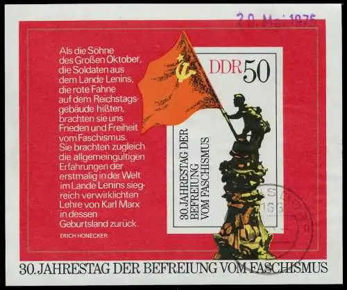 DDR BLOCK KLEINBOGEN Block 42 gestempelt 0F144E