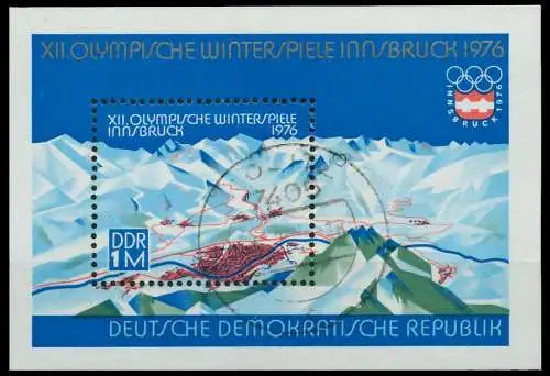 DDR BLOCK KLEINBOGEN Block 43 gestempelt 0F147E