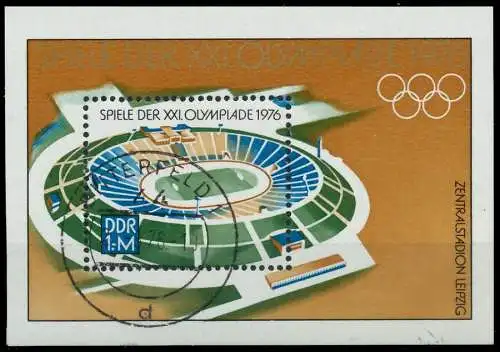 DDR BLOCK KLEINBOGEN Block 46 gestempelt 0F150A