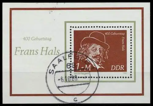 DDR BLOCK KLEINBOGEN Block 61 gestempelt 0F1732