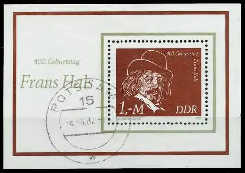 DDR BLOCK KLEINBOGEN Block 61 gestempelt 0F173A