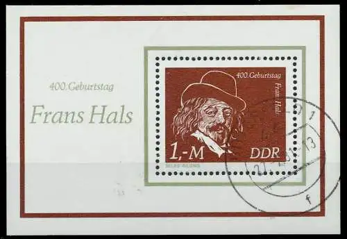 DDR BLOCK KLEINBOGEN Block 61 gestempelt 0F173E