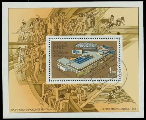 DDR BLOCK KLEINBOGEN Block 64 gestempelt 0F17AE